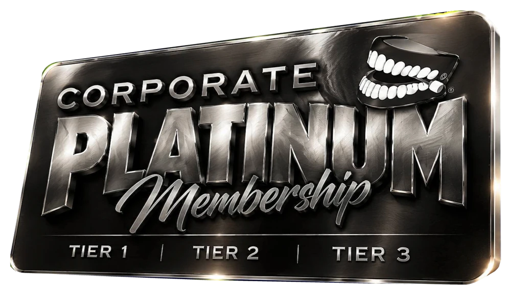 Corporate Platinum Membership card: Tier 1, Tier 2, Tier 3